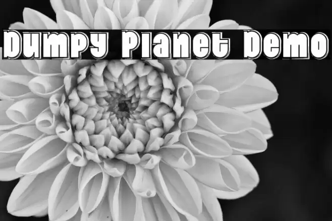 Dumpy Planet Demo Font examples