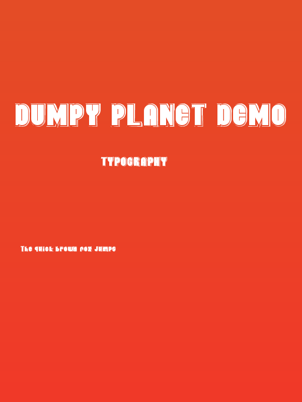 Dumpy Planet Demo Poster