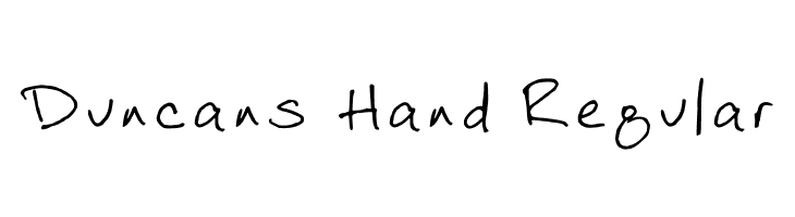 Duncans Hand Regular Font