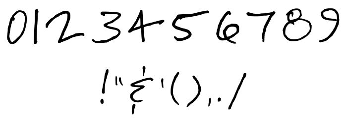 Duncans Hand Regular Font OTHER CHARS