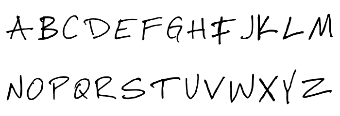 Duncans Hand Regular Font UPPERCASE