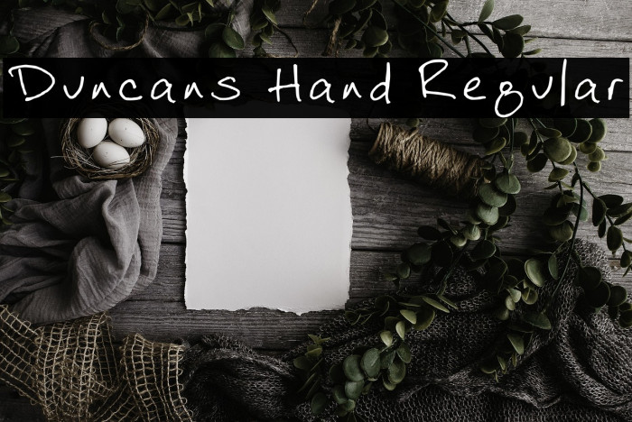 Duncans Hand Regular Example 2