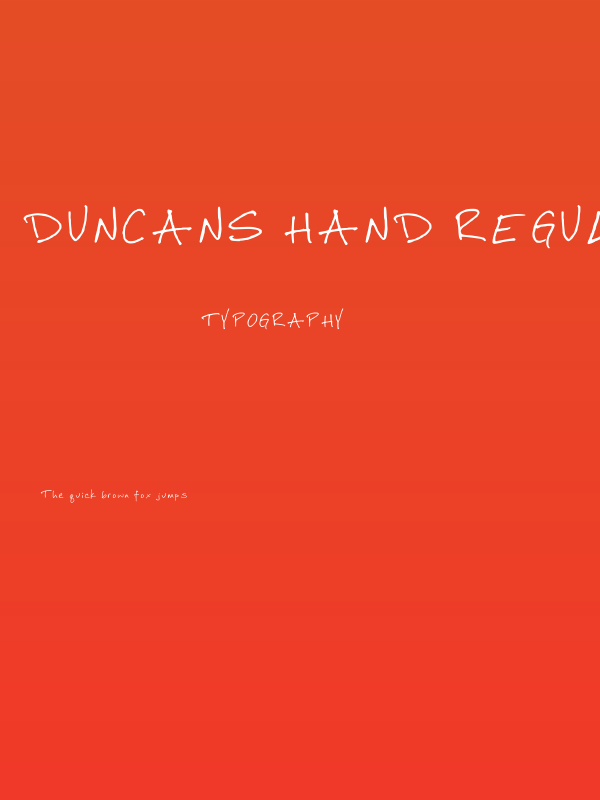 Duncans Hand Regular Poster