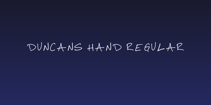 Duncans Hand Regular Social Header