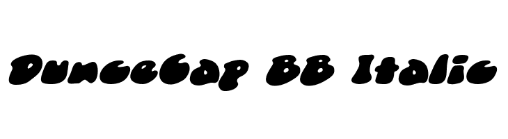 DunceCap BB Italic  免费字体下载