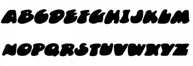 DunceCap BB Italic Шрифта ВЕРХНИЙ