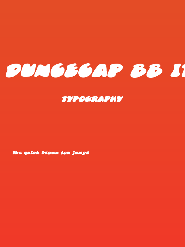 DunceCap BB Italic Poster