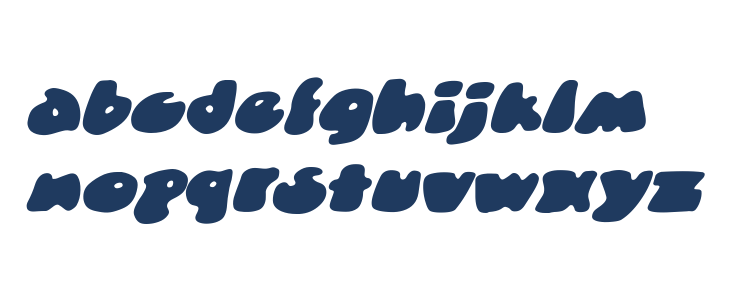 DunceCap BB Italic Lowercase