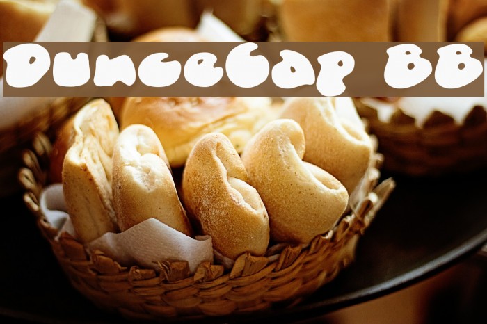 DunceCap BB Font examples