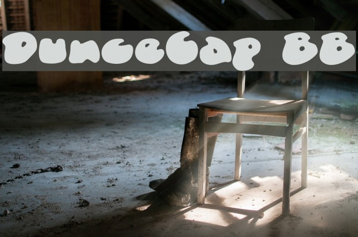DunceCap BB Font examples