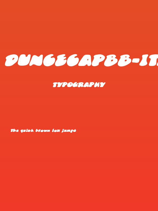 DunceCapBB-Italic Poster
