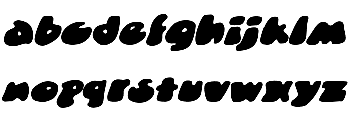 DunceCapBB-Italic Font LOWERCASE