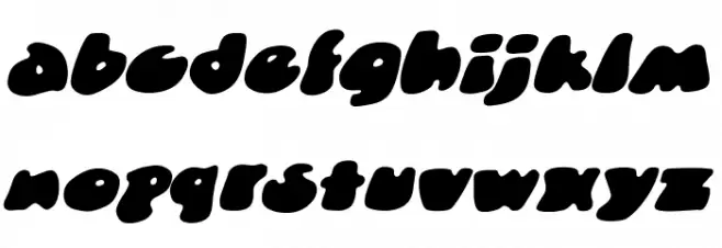 DunceCapBB-Italic Caratteri MINUSCOLO