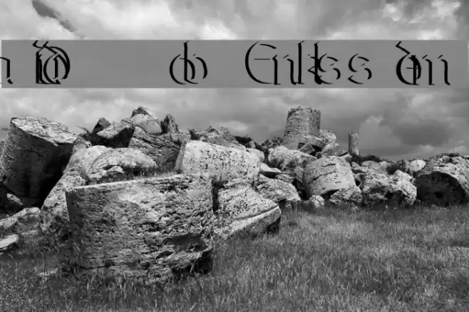 DundalkEmbossed Font examples