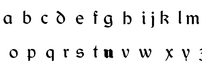 Dundalk Font LOWERCASE