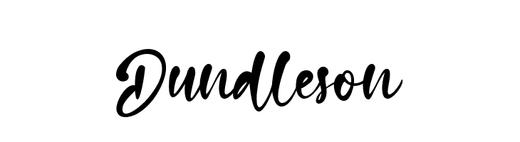 Dundleson  Frei Schriftart Herunterladen