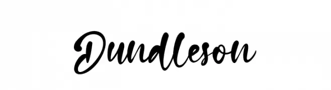 Dundleson  Frei Schriftart Herunterladen