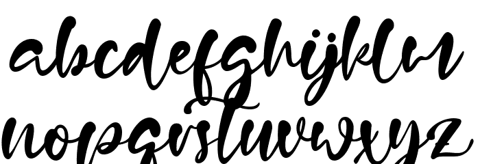 Dundleson Font LOWERCASE