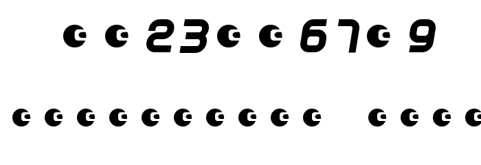 Dunebug Alternates 45MPH Font OTHER CHARS
