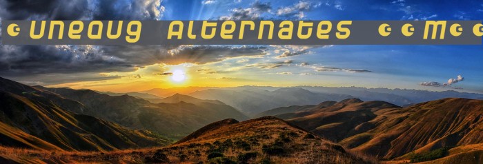 Dunebug Alternates 45MPH Font examples