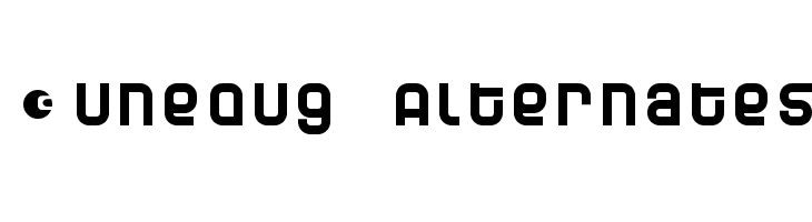 Dunebug Alternates  フリーフォントのダウンロード
