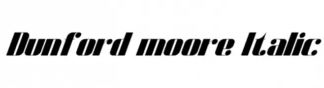 Dunford moore Italic  नि: शुल्क फ़ॉन्ट्स डाउनलोड