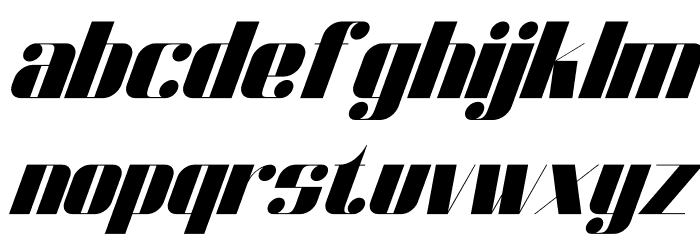 Dunford moore Italic Font LOWERCASE