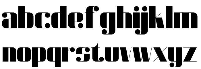 Dunford moore Font LOWERCASE