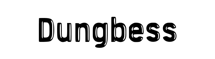 Dungbess  フリーフォントのダウンロード
