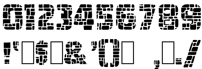 Dungeon Blocks Filled Font OTHER CHARS