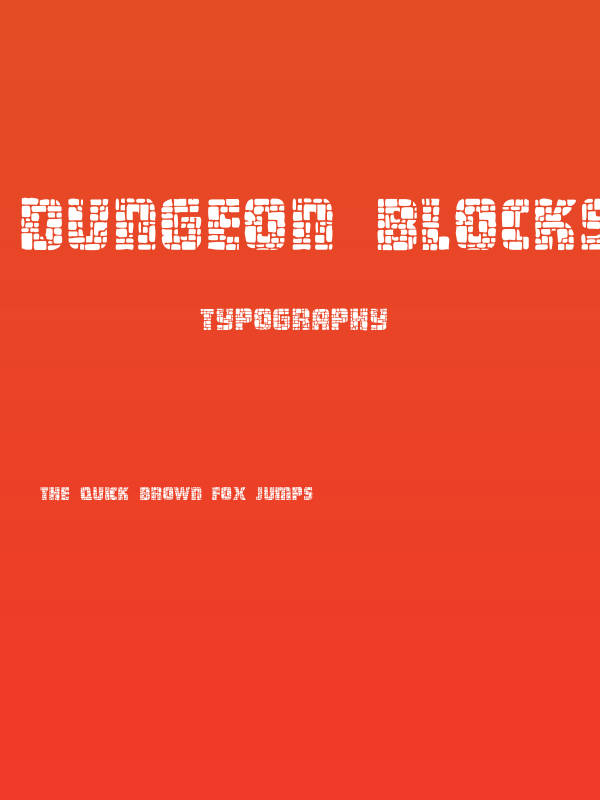 Dungeon Blocks Filled Poster
