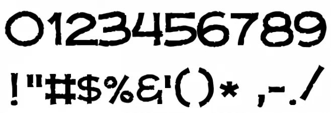 Dungeon Crawler CB Font OTHER CHARS
