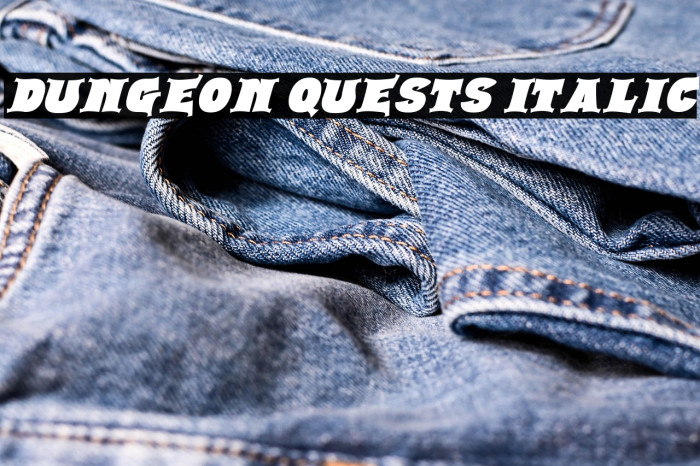 Dungeon Quests Italic Example 1