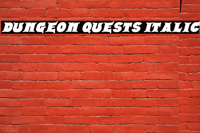 Dungeon Quests Italic Example 3