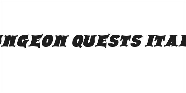 Dungeon Quests Italic Logo
