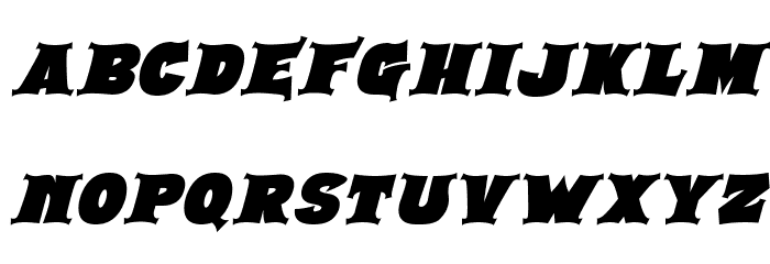 Dungeon Quests Italic Font LOWERCASE