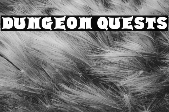 Dungeon Quests Font examples
