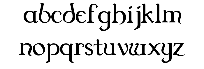 Dungeon Font LOWERCASE