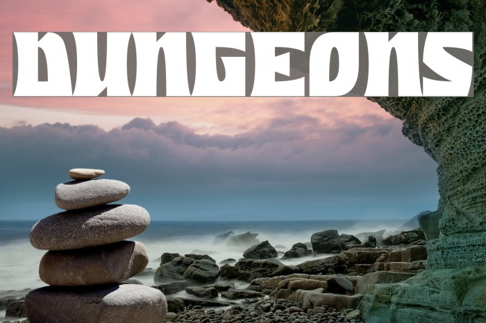 Dungeons Font examples