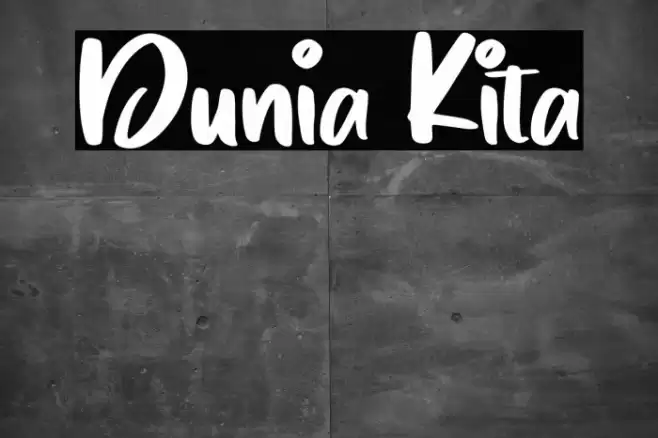 Dunia Kita Шрифта examples