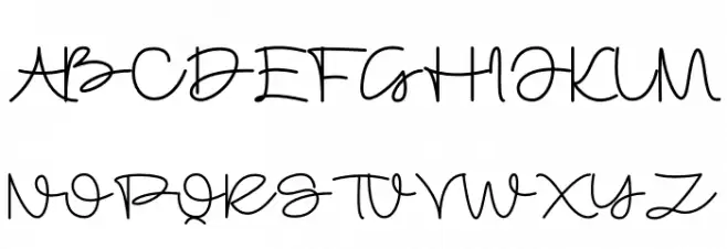 Dunialy फ़ॉन्ट अपरकेस