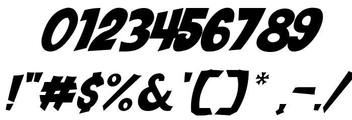 Dunkelheit Italic Font OTHER CHARS