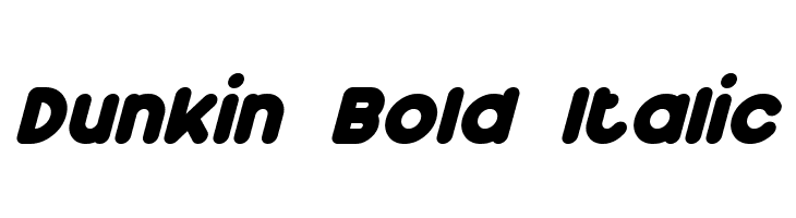 Dunkin Bold Italic  les polices de caractères gratuit tlcharger