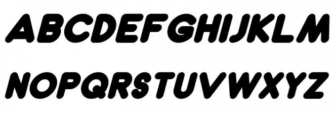 Dunkin Bold Italic Fuentes MAYÚSCULAS