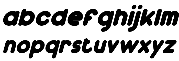 Dunkin Bold Italic Font LOWERCASE