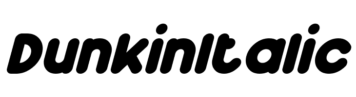 Dunkin Italic  Frei Schriftart Herunterladen