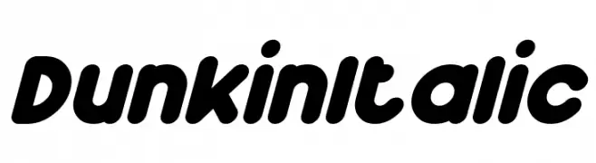 Dunkin Italic  Free Fonts Download