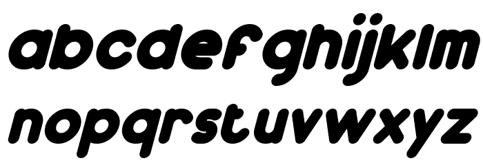Dunkin Italic Font LOWERCASE