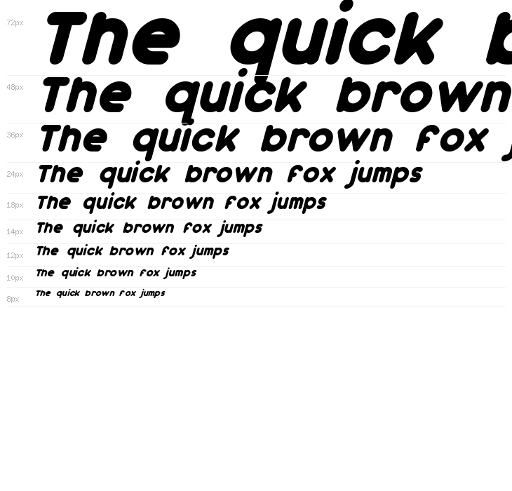 Dunkin Italic Waterfall