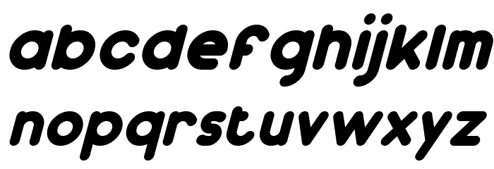 Dunkin Italic Font LOWERCASE